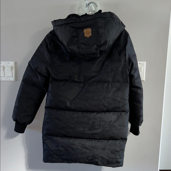 MACKAGE Kandee Down Coat In Monochrome Camo Print - Picture 8 of 15